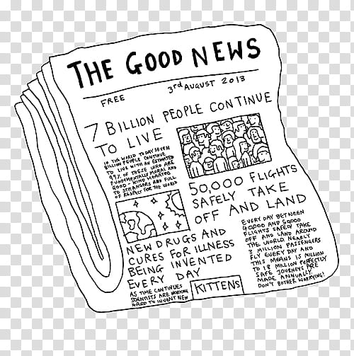 regalito por los , The Good News newspaper illustration transparent background PNG clipart