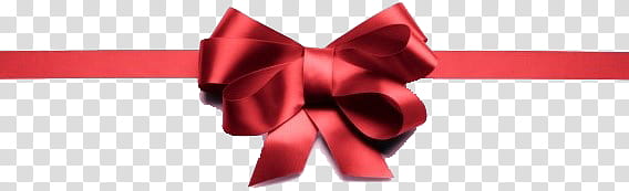 Christmas, red ribbon bow illustration transparent background PNG clipart