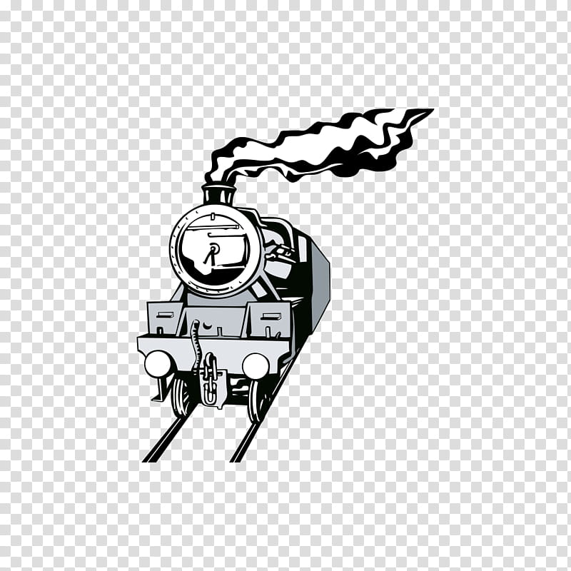 Train, Rail Transport, Steam Locomotive, Drawing, Black And White
, Technology, Line, Angle transparent background PNG clipart