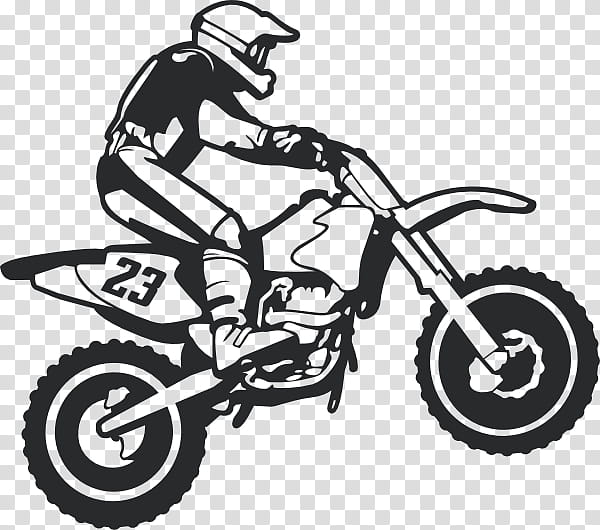 Bike, Motocross, Motorcycle, Wall Decal, Sticker, Bicycle, Dirt Bike, Allterrain Vehicle transparent background PNG clipart