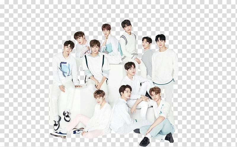 WANNA ONE Clean, man in white long-sleeved shirt transparent background PNG clipart