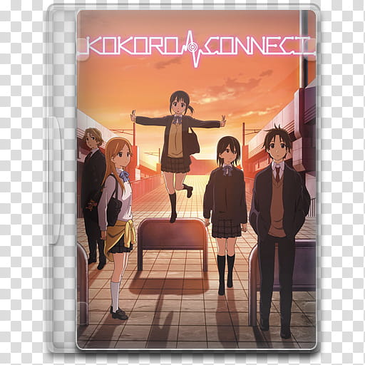 TV Show Icon , Kokoro Connect, Kokoro Connect DVD case transparent background PNG clipart