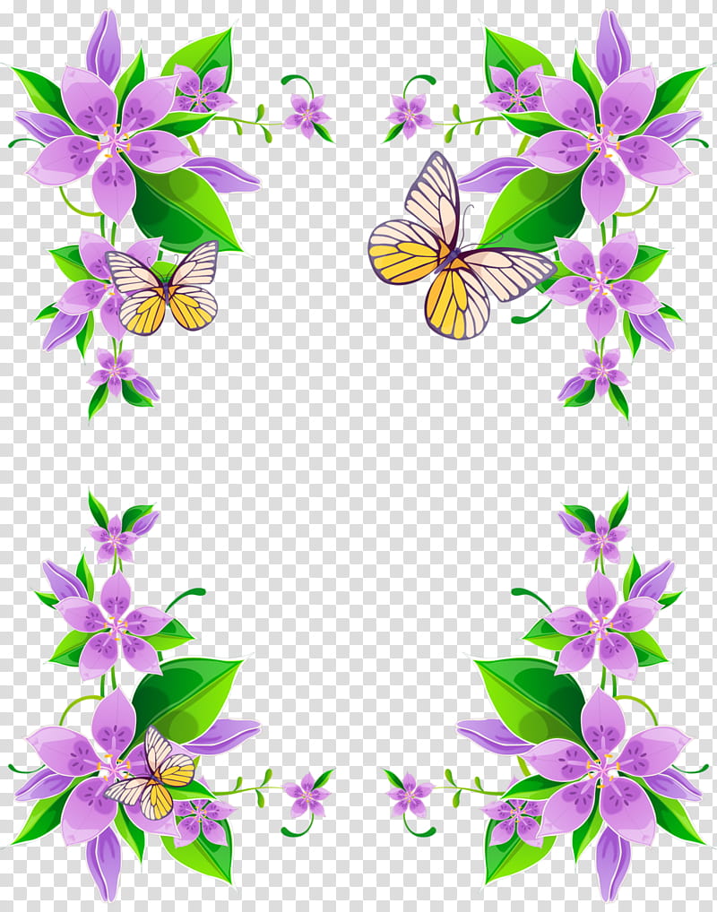 Rose Flower Drawing, Floral Design, BORDERS AND FRAMES, Frames, Flower Frame, Painting, Purple, Lilac transparent background PNG clipart