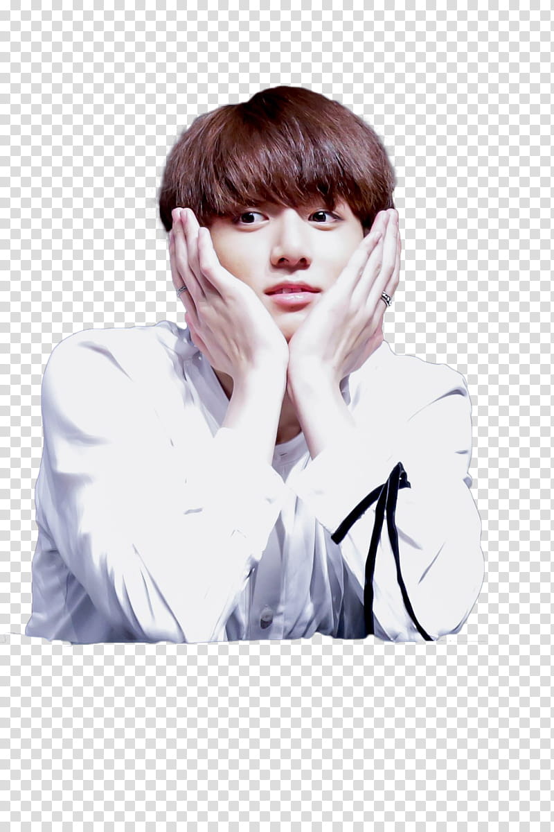 CHENGXIAO WJSN HANI EXID JUNGKOOK V BTS, man in white long-sleeved shirt transparent background PNG clipart