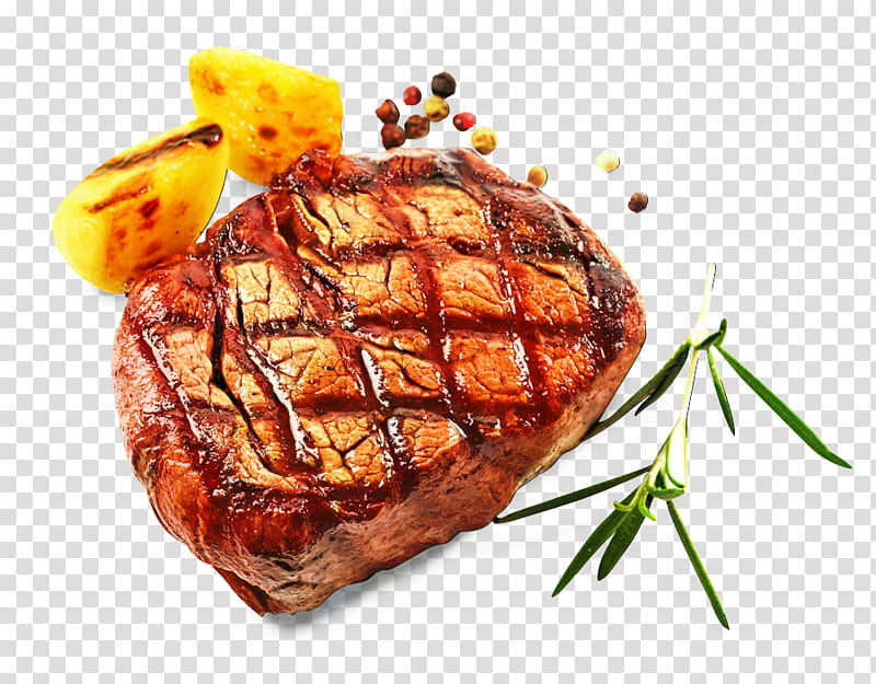 Duck, Beefsteak, Grilling, Sirloin Steak, Rib Eye Steak, Pepper Steak, Beef Plate, Beef Tenderloin transparent background PNG clipart