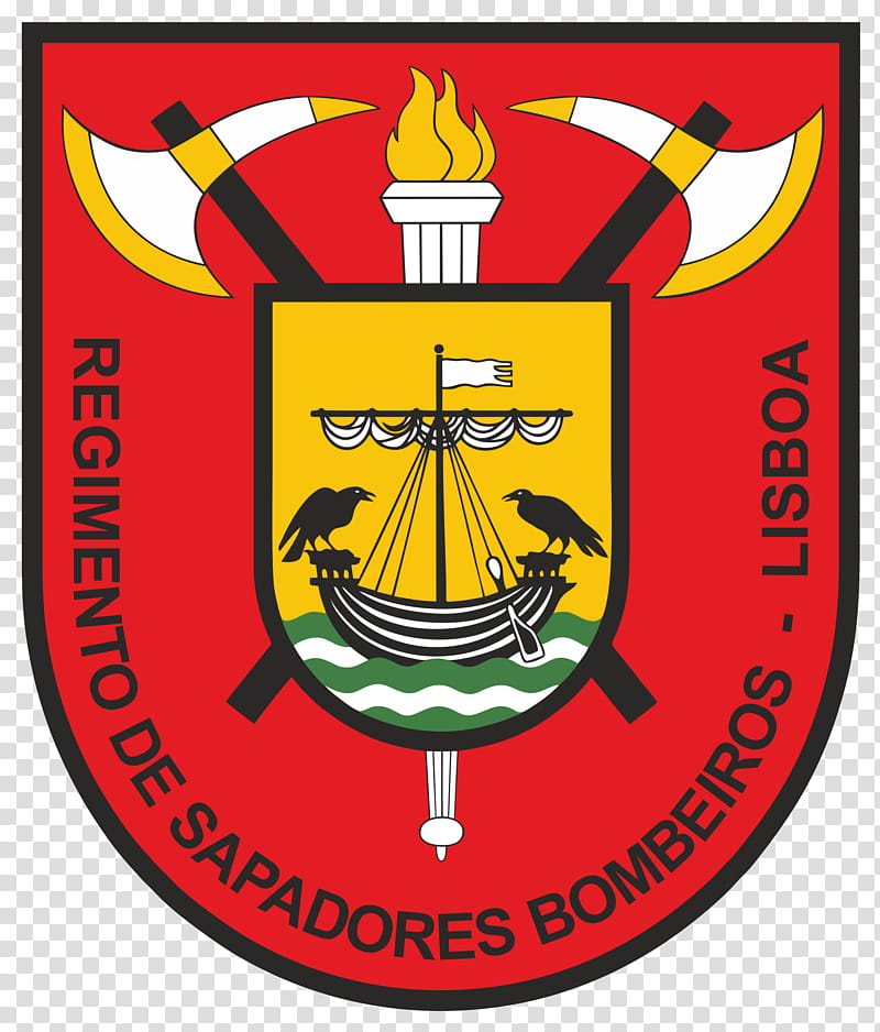 Firefighter Logo, Lisbon City Hall Fire Brigade, Bombeiros Sapadores, School
, Emergency, Portugal, Area, Crest transparent background PNG clipart