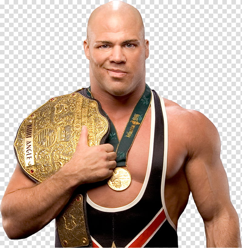 Kurt Angle World Heavyweight Champion  transparent background PNG clipart