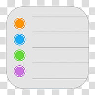 iOS  Icons, Reminders transparent background PNG clipart