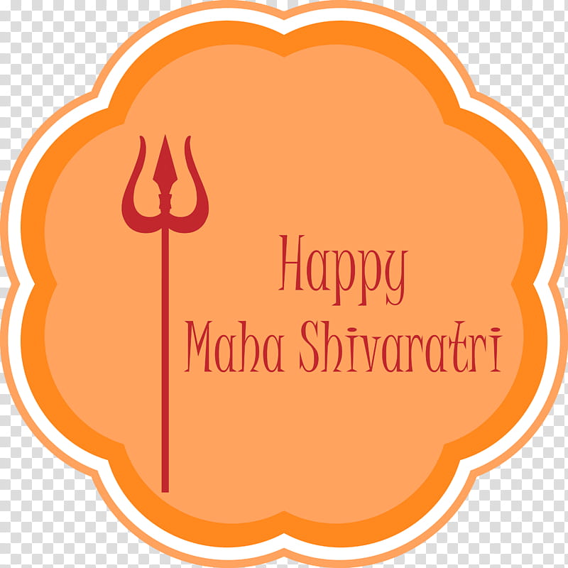 Maha Shivaratri Happy Shivaratri Lord Shiva, Orange, Text, Label, Logo, Sticker, Peach transparent background PNG clipart