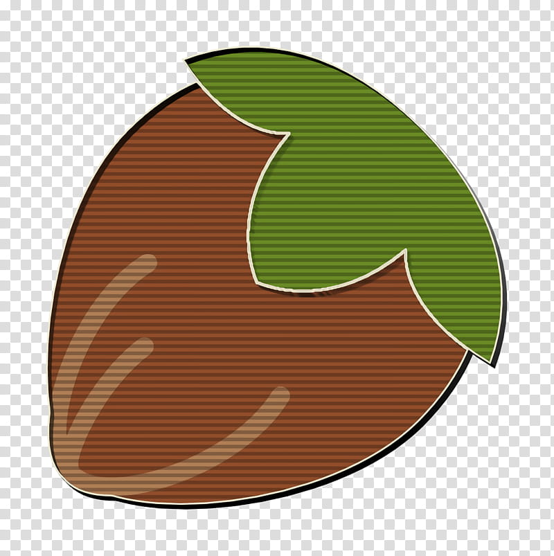 Hazelnut icon Gastronomy Set icon Nut icon, Leaf, Green, Brown, Tree, Plant, Symbol, Logo transparent background PNG clipart