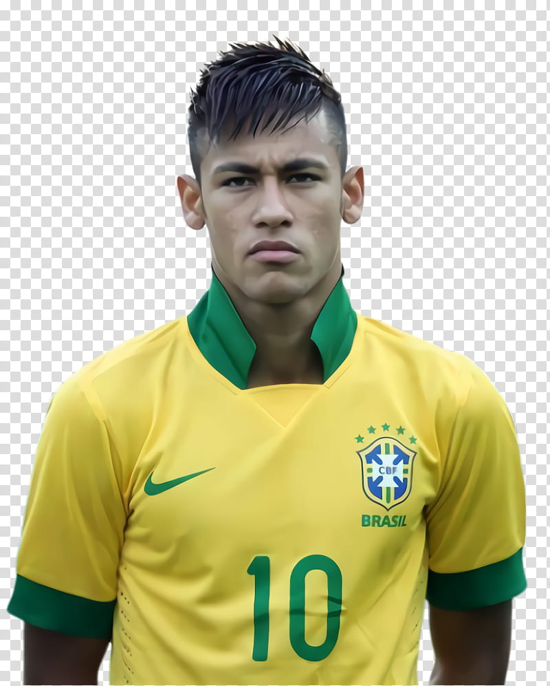 Cartoon Football, Neymar, Footballer, Brazil, Hairstyle, Undercut, Mohawk Hairstyle, Fashion transparent background PNG clipart