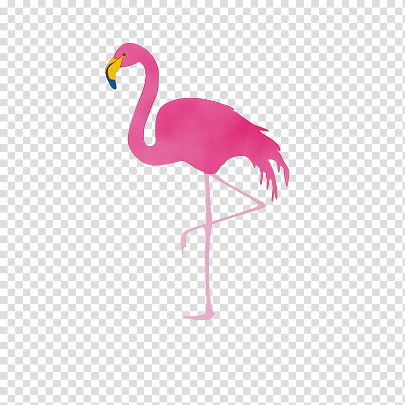 Flamingo Silhouette, Drawing, Bird, Greater Flamingo, Pink, Water Bird, Neck, Magenta transparent background PNG clipart