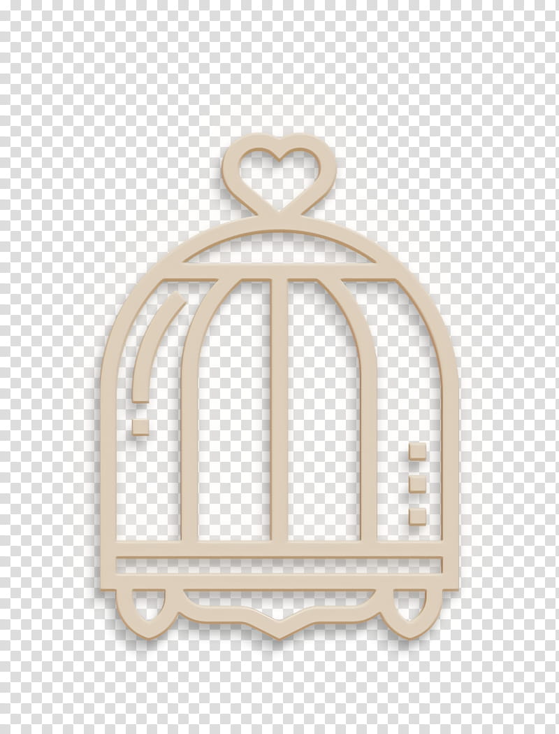 Bird cage icon Bird icon Home Decoration icon, Arch, Architecture, Brass, Beige, Furniture, Metal, Ornament transparent background PNG clipart