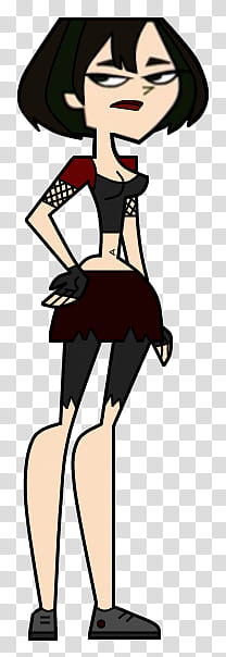 Gwen the Punk Goth Girl transparent background PNG clipart