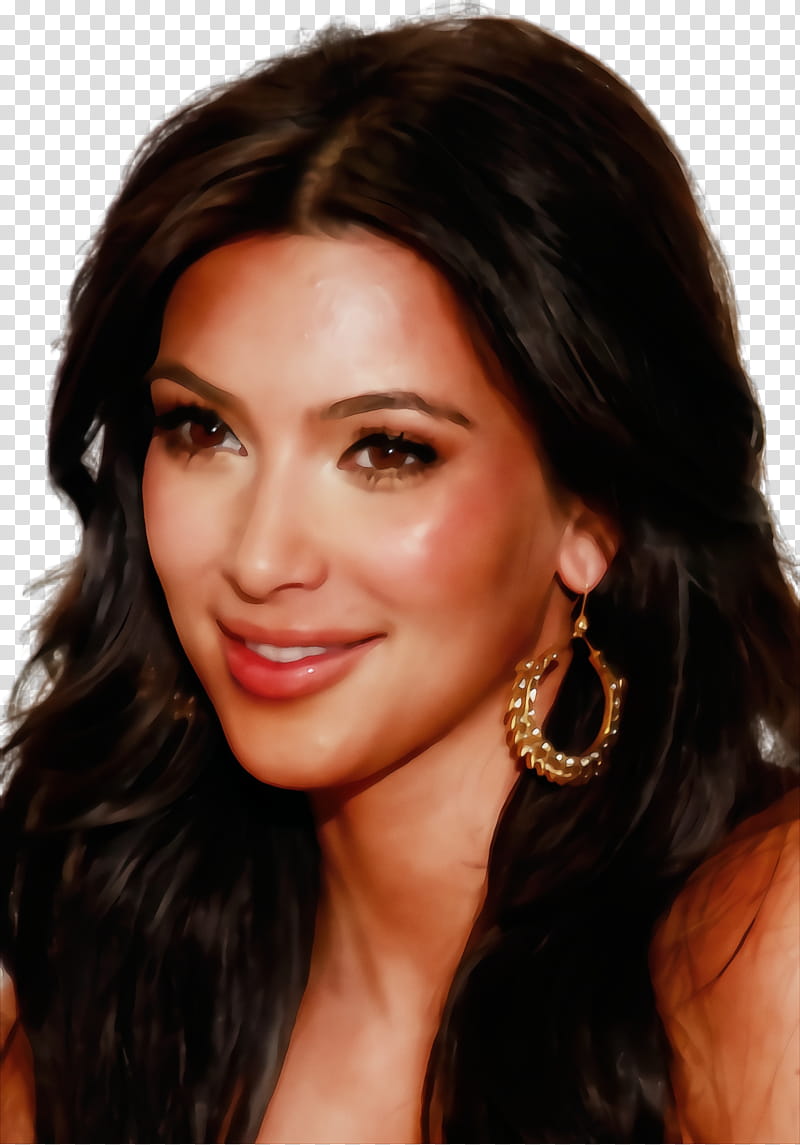 India Background Color, Watercolor, Paint, Wet Ink, Kim Kardashian, Keeping Up With The Kardashians, Earring, Celebrity transparent background PNG clipart