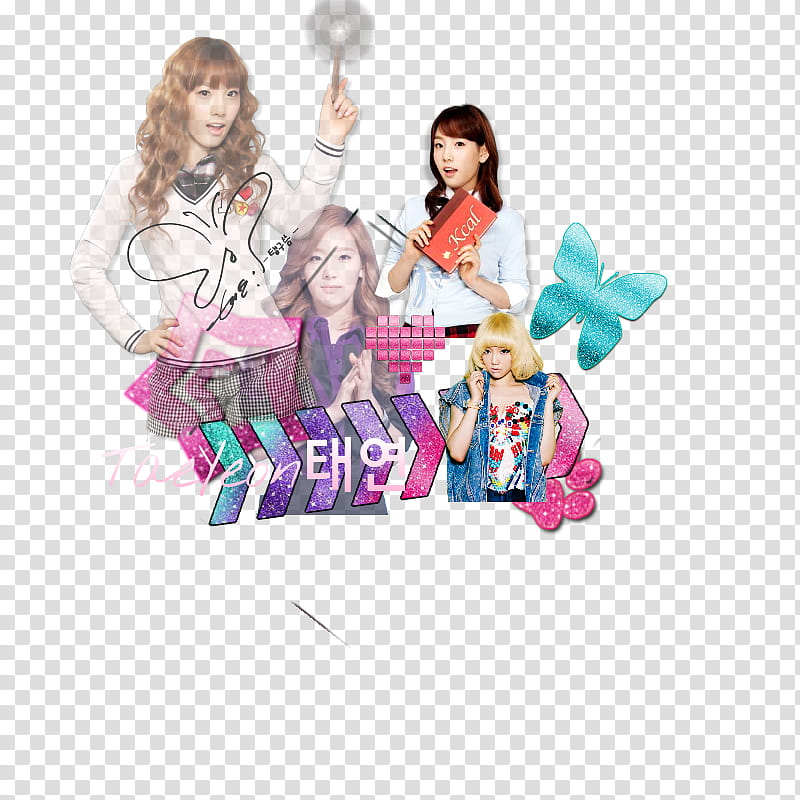 SNSD TaeYeon Edited Logo, Taeyeon collage transparent background PNG clipart