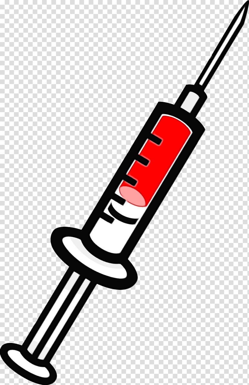 Syringe, Watercolor, Paint, Wet Ink, Cartoon, Medicine, Hypodermic Needle, Medical Device transparent background PNG clipart