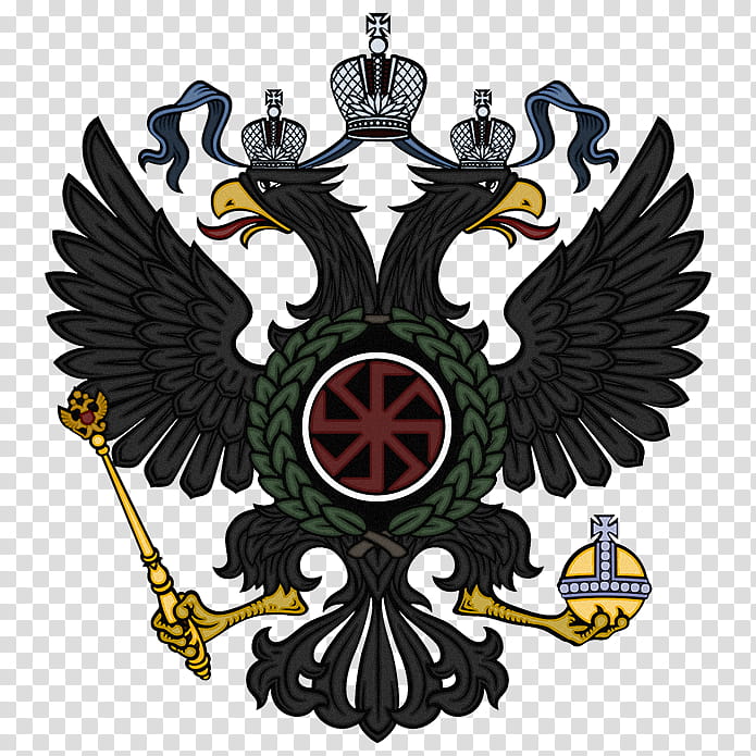 Coat of Arms: Pan-Slavic Nationalist Russia, black and green eagle coat of arms transparent background PNG clipart