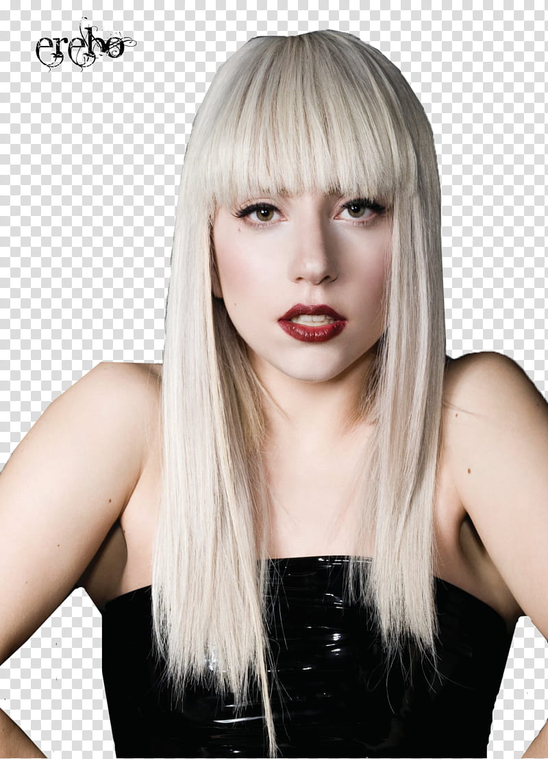Lady Gaga, Lady Gaga wearing black strapless top transparent background PNG clipart