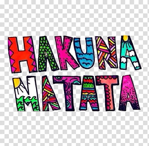 style, hakuna matata text transparent background PNG clipart