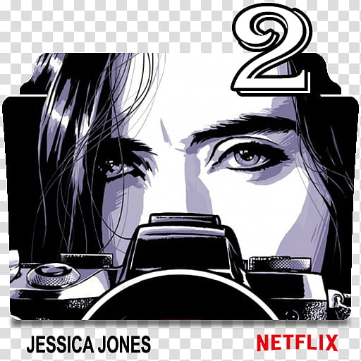 Jessica Jones series and season folder icons, Marvels Jessica Jones S ( transparent background PNG clipart