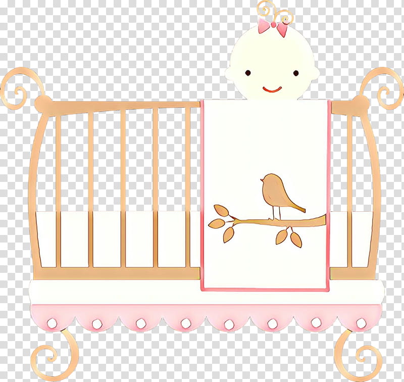 infant bed cradle baby products furniture, Cartoon, Cage, Wall Sticker transparent background PNG clipart