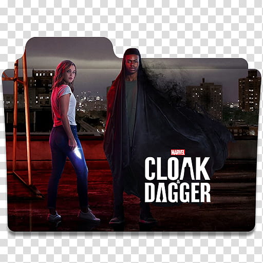 Marvel Cloak and Dagger Folder Icon, Marvel's Cloak & Dagger () transparent background PNG clipart