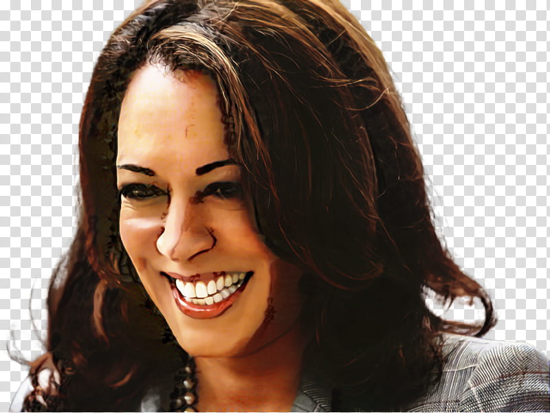 Happy Face, Kamala Harris, American Politician, Election, United States, Long Hair, Hair Coloring, Black Hair transparent background PNG clipart