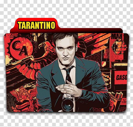 Tarantino Folder, Tarantino-themed folder transparent background PNG clipart