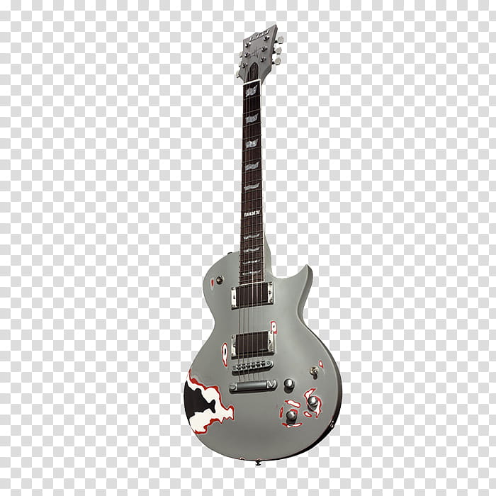 Guitarras, gray and black electric guitar transparent background PNG clipart