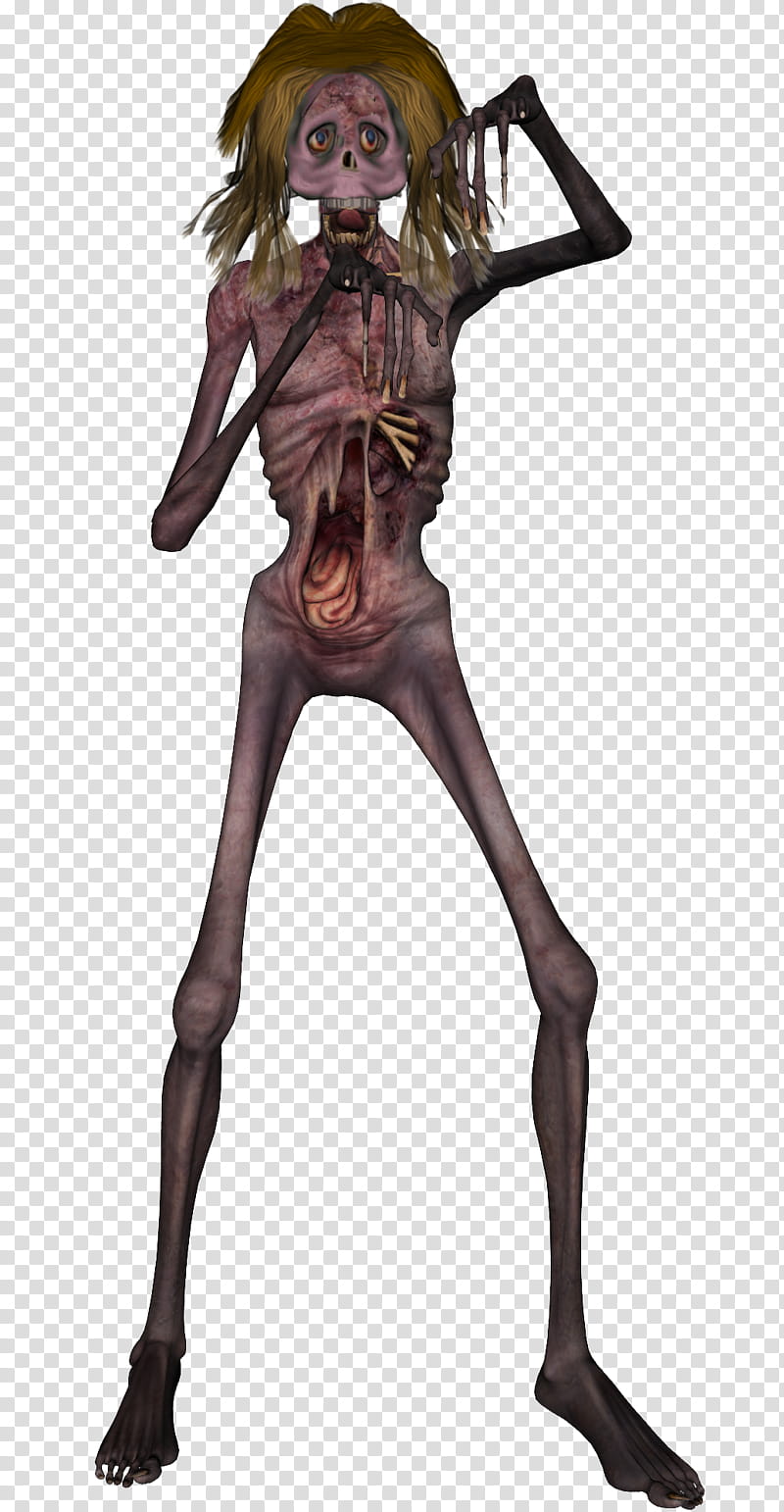 Crazy Ugly Zombie , female corpse cartoon transparent background PNG clipart