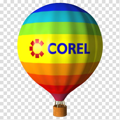 Corel DRAW Balloon Icon, Corel Balloon transparent background PNG clipart