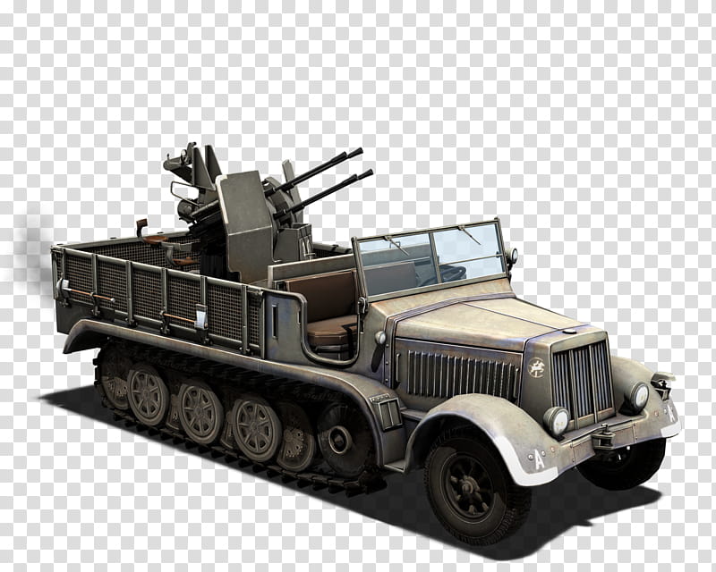 half track vehicle military vehicle artillery tractor armored car, Model Car transparent background PNG clipart