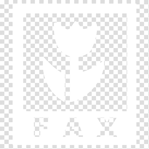Syzygy A work in progress, white fax logo with tulip transparent background PNG clipart