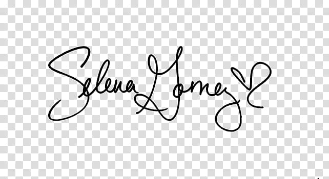 Firmas de famosos Famous signatures in, Selena Gomez signature illustration transparent background PNG clipart