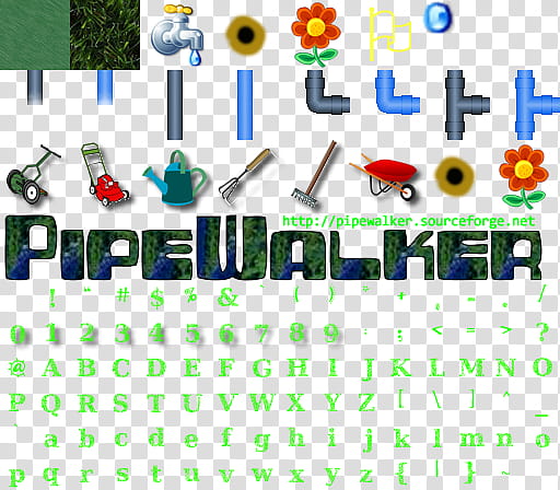 Pipewalker GARDEN theme for    or newer, green and white pipewalker transparent background PNG clipart