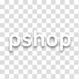 Ubuntu Dock Icons, shop, pshop text on black background transparent background PNG clipart