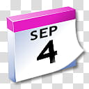 WinXP ICal, September  calendar art transparent background PNG clipart