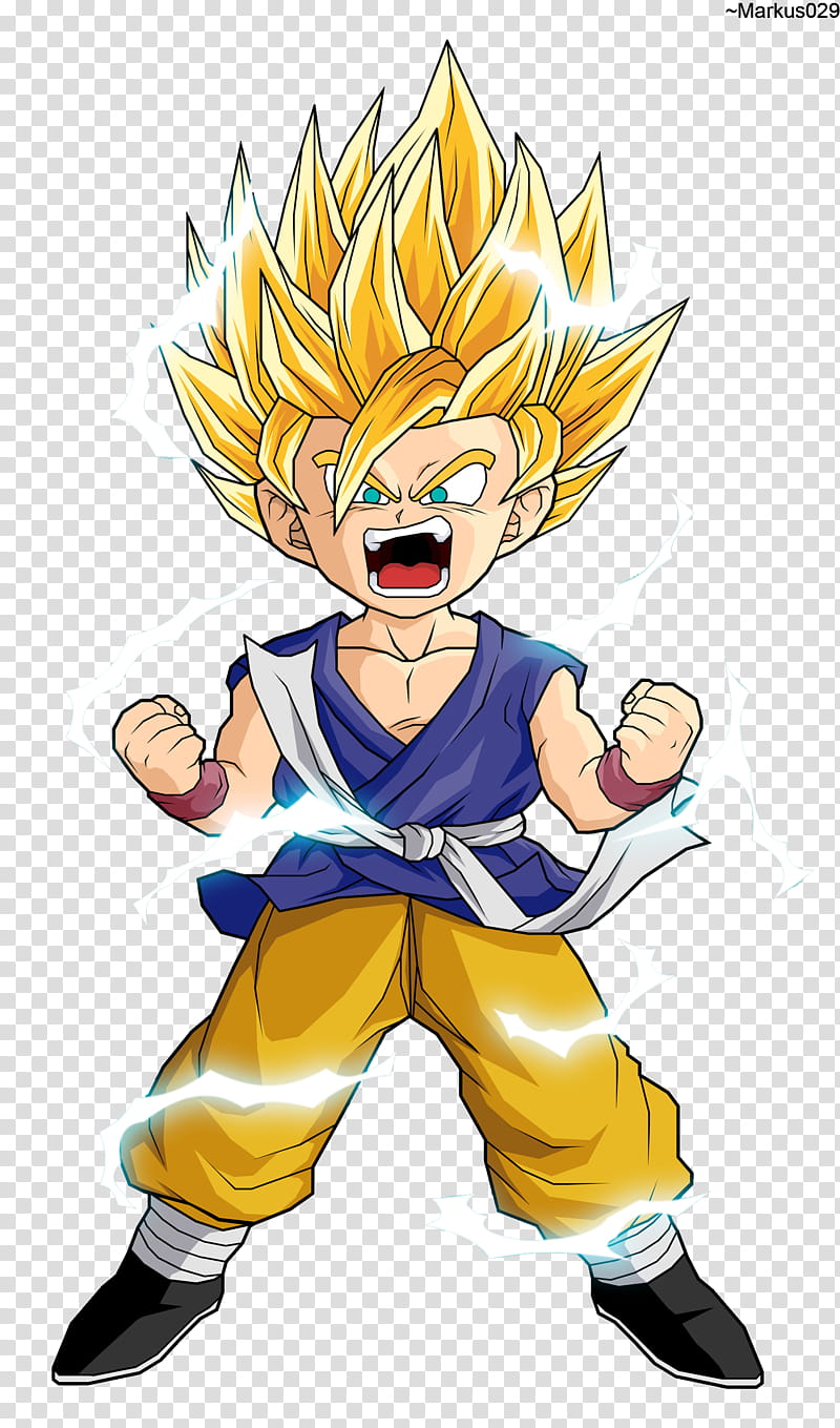 Dragon Ball GT Kid Goku SSJ transparent background PNG clipart