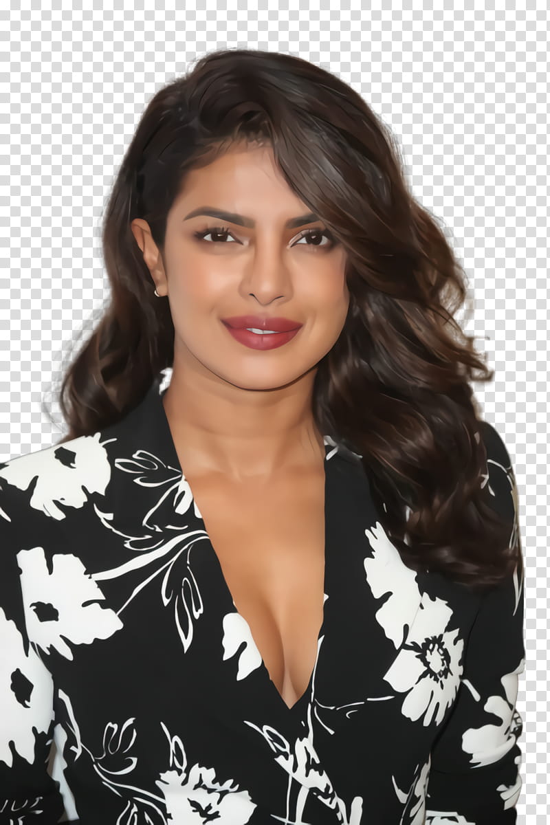 Chocolate, Priyanka Chopra, Indian, Actress, Human Hair Color, Brown Hair, Hair Highlighting, Hairstyle transparent background PNG clipart