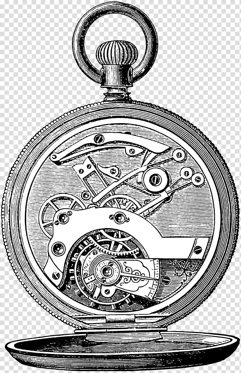 Clock, Pocket Watch, Steampunk, Watch Bands, Jewellery, Drawing, Mechanical Watch, Strap transparent background PNG clipart