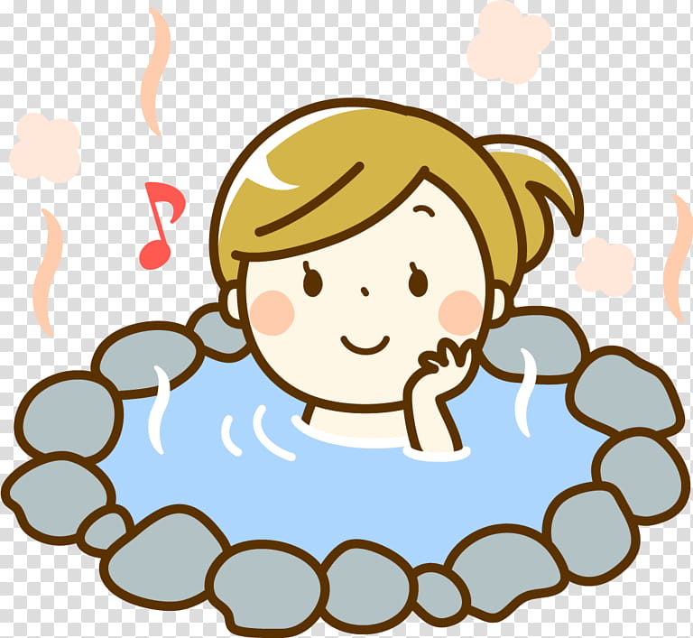 Happy Spring, Hot Spring, Onsen, Beppu Onsen, Spring
, Cheek, Facial Expression, Cartoon transparent background PNG clipart