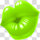 Besos, green lips illustration transparent background PNG clipart