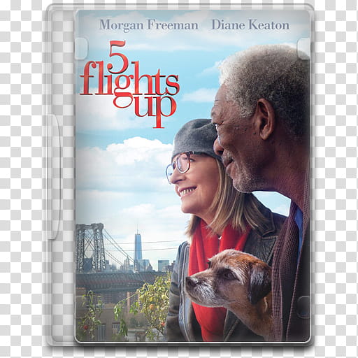 Movie Icon Mega ,  Flights Up, Morgan Freeman and Diane Keaton  Flight Up DVD case transparent background PNG clipart