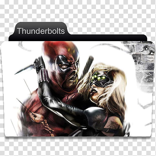 Marvel Comics Folder , Thunderbolts  transparent background PNG clipart