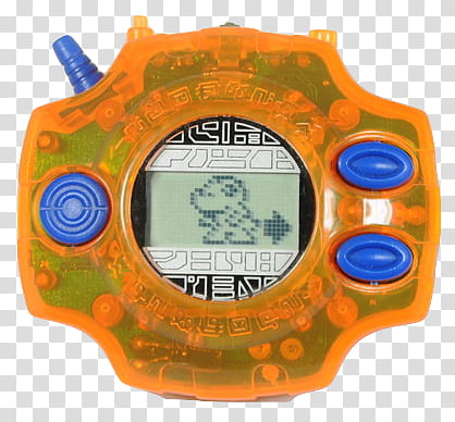 Moregii Fatty, turned-on orange game boy toy art transparent background PNG clipart