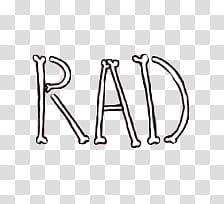 Rad text transparent background PNG clipart