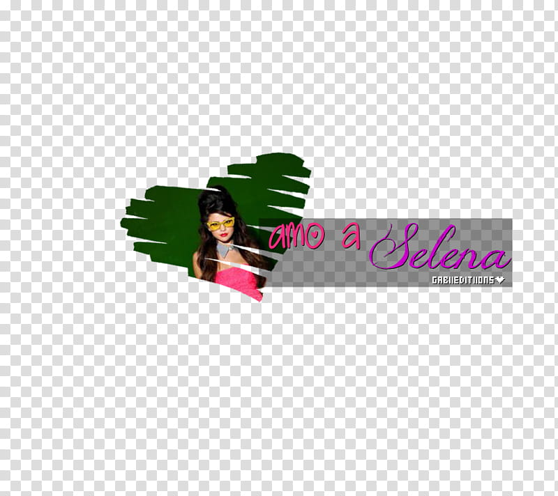 Amo a Selena transparent background PNG clipart