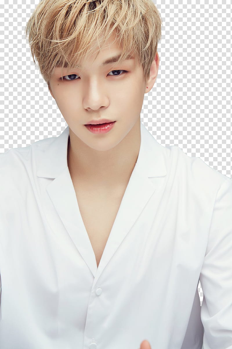 WANNA ONE Part P, man wearing white shirt transparent background PNG clipart