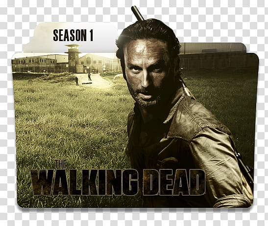 The Walking Dead Serie Folders, The Walking Dead Season  folder illustration transparent background PNG clipart